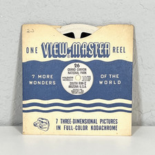 Vintage Sawyer s View-Master Reel 26 Grand Canyon National Park South Rim 1946