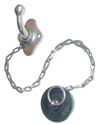 #ad Vintage Strop Hold Back Hook Nickel Brass Kitchen Bath Sink Drain 1 1 2quot; Stopper $49.95