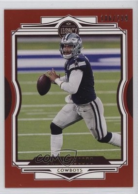 2021 Panini Legacy Red 186/299 Dak Prescott #1 18la