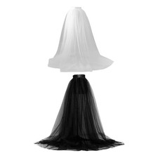 Frauen Tüll Tutu Langer Rock Bandage Kleid mit hoher Taille Mesh für Bankett