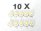 10 x 3W LED, High Power, COB, 30-35000K, Cold White, 700mA, 280lm, 3.4V, Pack of 10