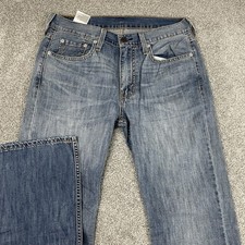 Pantalones de mezclilla Levis 527 corte bota baja para hombre 30x32 vaquero bigote occidental usados en suave