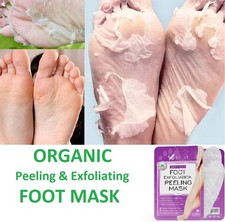 1 - 7 pcs ORGANIC Foot Exfoliation Peeling Mask Removes Dead Hard Skin Socks