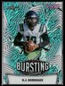 2025 Leaf Vivid #TB-12 D.J. Bordeaux Bursting With Talent Prismatic Teal 1/1