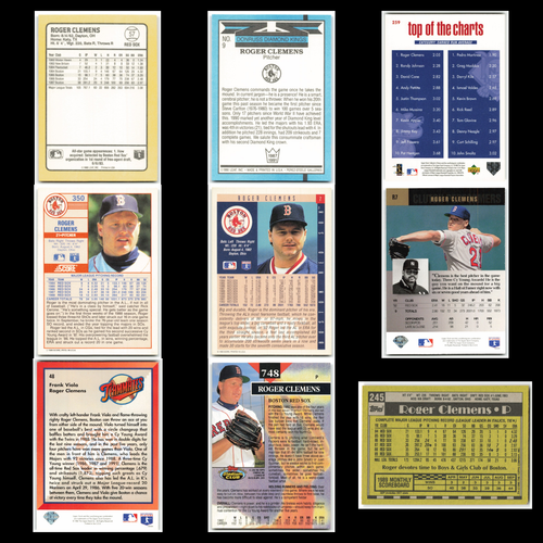 Roger Clemens Lot 9 Baseball Cards 1988 Donruss Baseballs Best Boston Red Sox NM - Picture 2 of 11