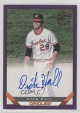2022 Topps Archives 1993 Fan Favorites Purple 87/150 Dick Hall #93FF-DH Auto 5q7