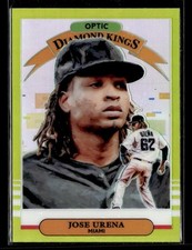 2019 Donruss Optic Jose Urena #20 Lime Green Prizm