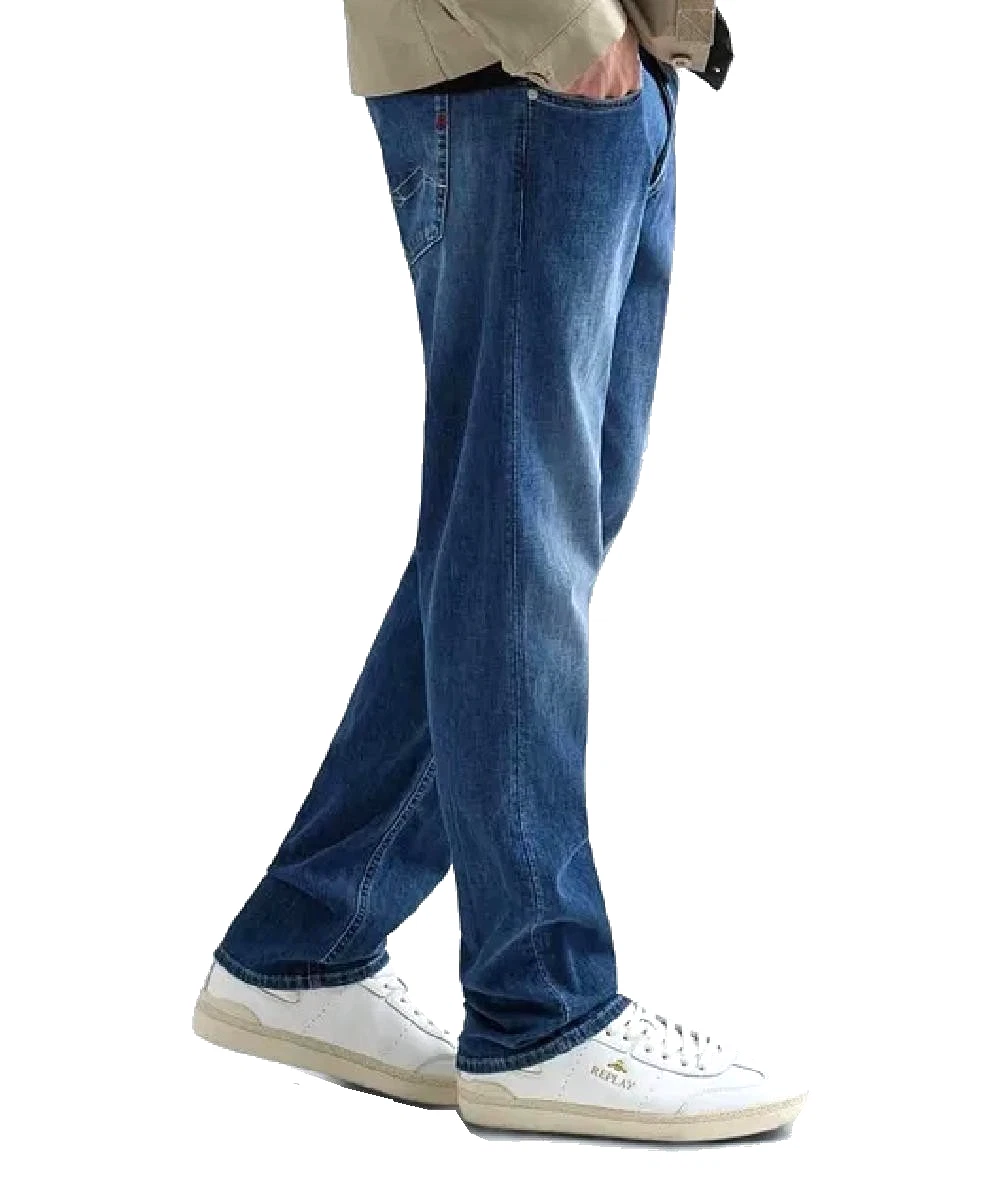 Jeans REPLAY uomo Grover super leggero fine dritto stretch men 31 32 33 34 36 38 - Foto 1 di 7