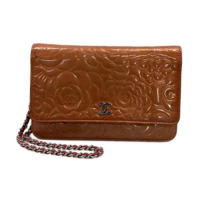 CHANEL Camellia Pink Patent Leather Other Style Wallet | eBay