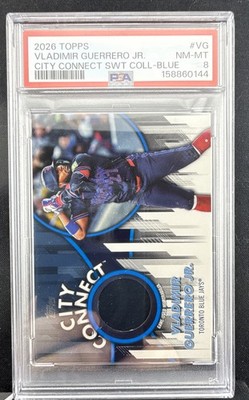 Vladimir Guerrero Jr 2026 Topps Series 1 #CC-VG City Connect Relic 032/150 PSA-8