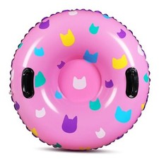 Snow Tube for Sledding 36" Cartoon Cat House Themed Heavy Duty Big Thickened 1