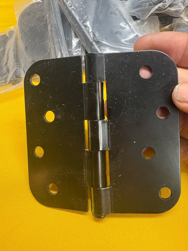 Door Hinges lot of 45 New Brushed Black kinda Brown see below