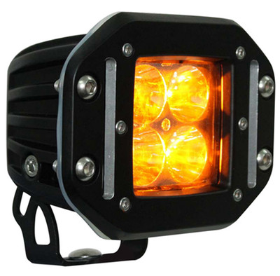 Aurora 2'' Low Amber LED Headlight Mortise Light ALO-E-2-E4A ATV UTV