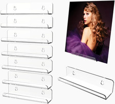 Vinyl Record Shelf Wall Mount 8Pack,7 Inch Acrylic Record Shelf,Record Wall Disp