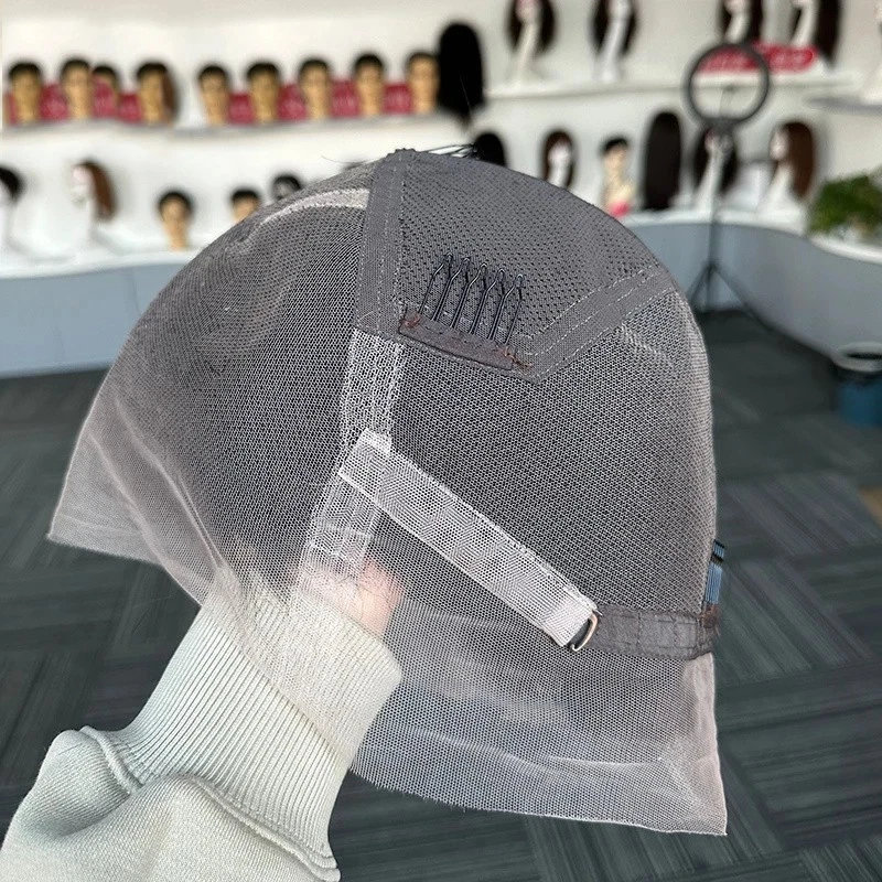 男式假发人类头发预式透明全花边男性假发预切短鲍勃 - 第 6 张/共 12 张