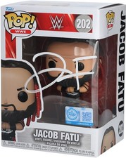 Jacob Fatu WWE Autographed #202 Fanatics Exclusive Funko Pop! Figurine