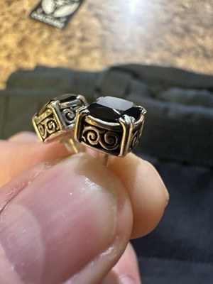 Clocks and Colours Nightfall Earrings New . 925 Silver With Onyx Stone