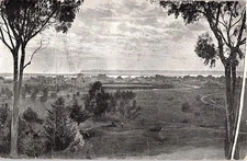 Postcard PANORAMIC SCENE San Diego California CA o/19 AJ1455