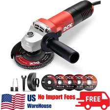 Angle Grinder, 4-1/2-Inch, 6.7Amp Corded Angle Grinder, 11,800 RPM with 2 Safety