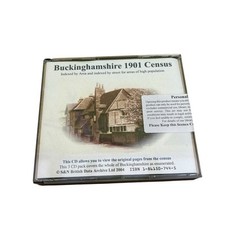 Buckinghamshire 1901 Census 3 CDs PDF files Genealogy / Ancestry New and unused