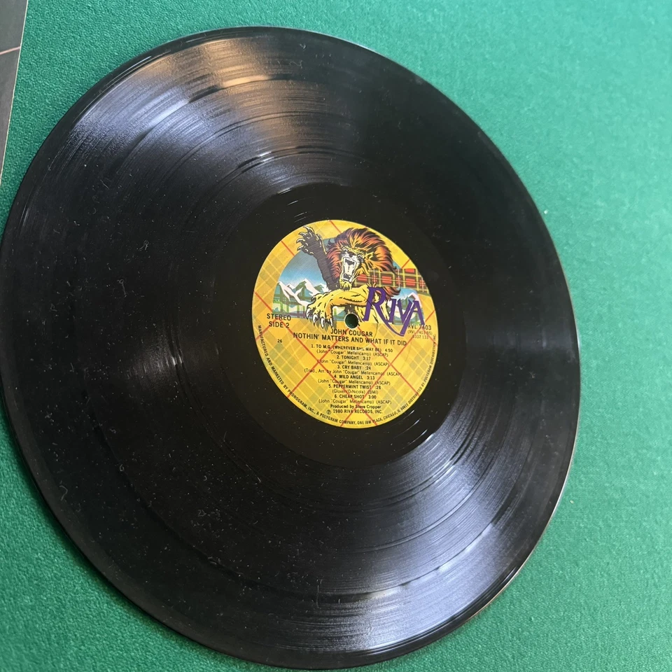 John Cougar Mellencamp - Nothin' Matters And What If It Did - Vinyl LP Album 12” Foto 2 de 4