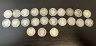 ( 23 ) Barber 90% Silver Dimes Lot 1901 - 1916 Assorted Dates & Mints As Seen