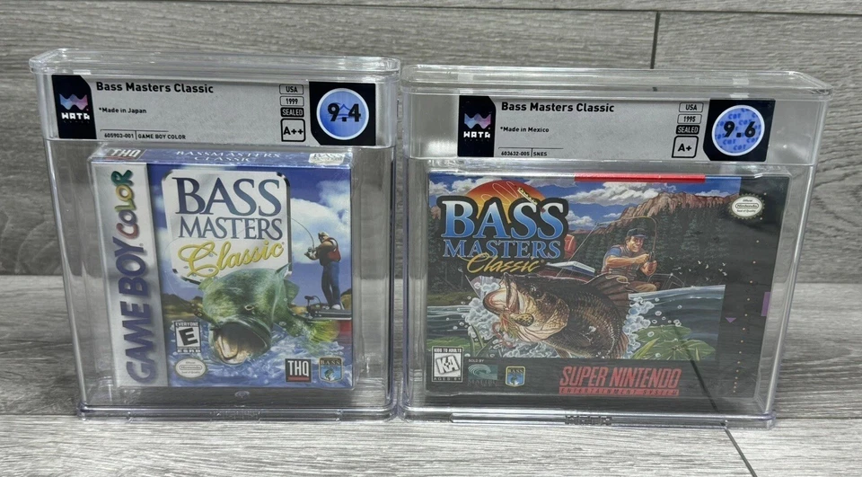 Bass Masters Classic Fishing SUPER NINTENDO SNES Game Boy Color GBC WATA VGA CGC - Image 4 of 4
