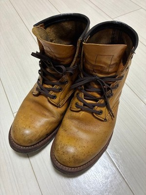 Red Wing Beckman Work Boots 9013 Men's 9 D Brown Leather Plain Toe Lace-up