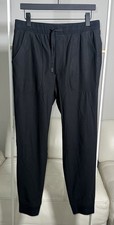 VRST Limitless Jogger Pants Mens Medium Black Tapered Flex Zip Pocket Drawstring