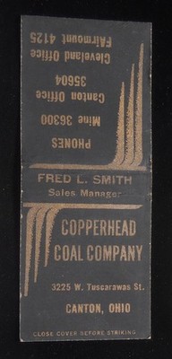 1940s Copperhead Coal Company Fred L. Smith Phones Mine 36300 Office Canton OH