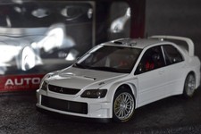 1/18 AUTOart Mitsubishi Lancer Eolution WRC White Plain Rally Car Full Detail