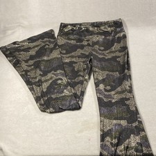 No Boundaries Girls Black/Gold Camouflage Ankle Leggings Activewear S/CH 3-5