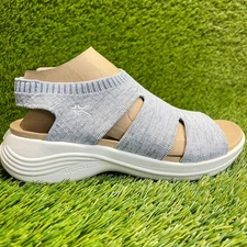 Kuru Coda Muse Knit Womens Size 8 Blue Beach Walking Outdoor Slip On Sandals