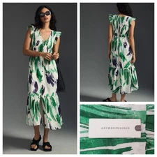 Anthropologie The Peregrine Midi Dress Assorted Color Size XXS NWT $160
