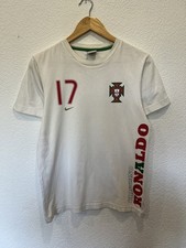 Vintage Nike Cristiano Ronaldo Portugal T Shirt White Tee Small