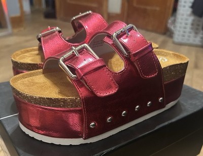 Cape Robbin Frannie Sandal Fuchsia