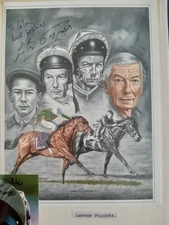 Lester Piggott Signed Photo