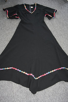 KL4952 @ vintage Kleid @Lang @ Hippie Goa 1970 @ Boho Gipsy @ Betty Barclay @ 36