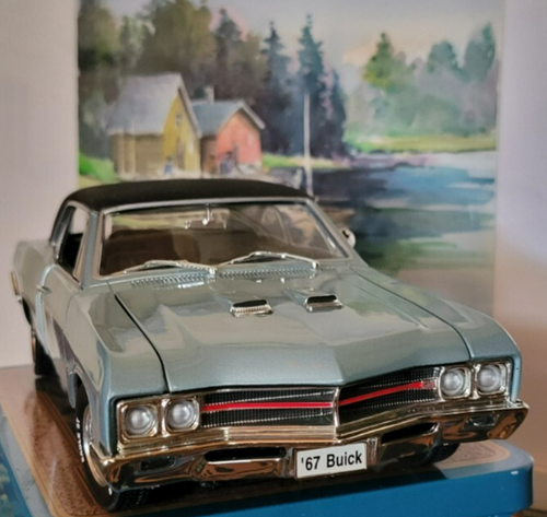 ERTL Diecast American Muscle 1967 Buick GS 400 Edición Limitada 1:18 Turquesa