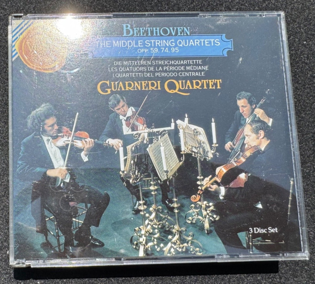 Beethoven Middle Quartets Guarneri Quartet 3 CD box set