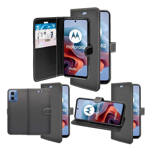 For Motorola G34 Phone Case Wallet Flip PU Leather Stand Card Slot Cover - Picture 25 of 48