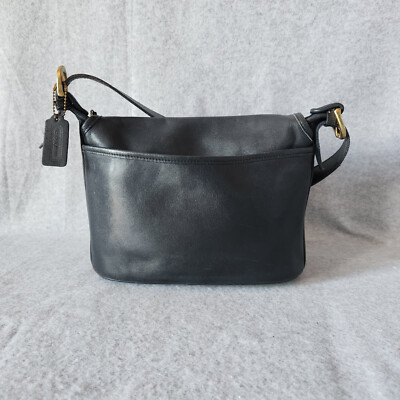 Vintage Coach 4150 Made in USA Fletcher Saddle Bucket Crossbody