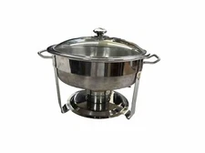 Commercial Chafing Dish 18/10 Stainless Seville Classics - 4 Qt. - 13" Diameter