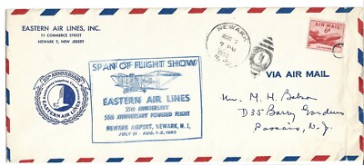 1953 EASTERN AIRLINES 25th ANNIVERSARY, W/INSERT