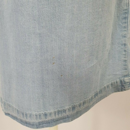 H&M Chambray Vestido Shift Talla 8 Calce Relajado Verano Informal Azul Claro Vestido Suelto - Imagen 9 de 9