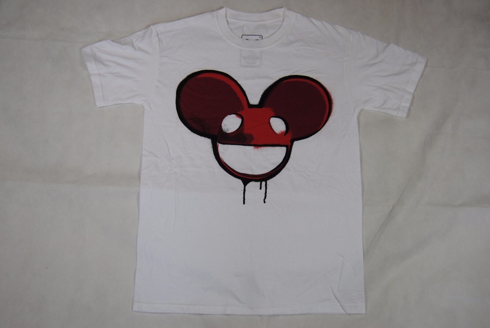 DEADMAU5 RED STENCIL T SHIRT NEW OFFICIAL HOUSE MUSIC PRODUCER DJ 4X4=12 TECHNO