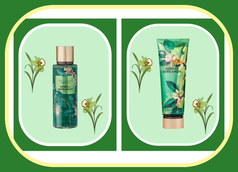 NEROLI BERGAMOT CEDARWOOD Fragrance Lotion & Mist 2 PC SET 8oz