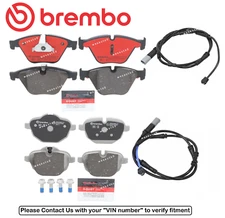 Front & Rear Brake Pad OE Brembo Ceramic +Sensor for BMW 640i xDrive GC Hybrid 5