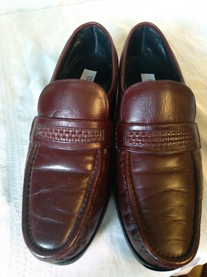 Florsheim Comfortech Mens Burgund Slip On Leather Loafers  display picture 3
