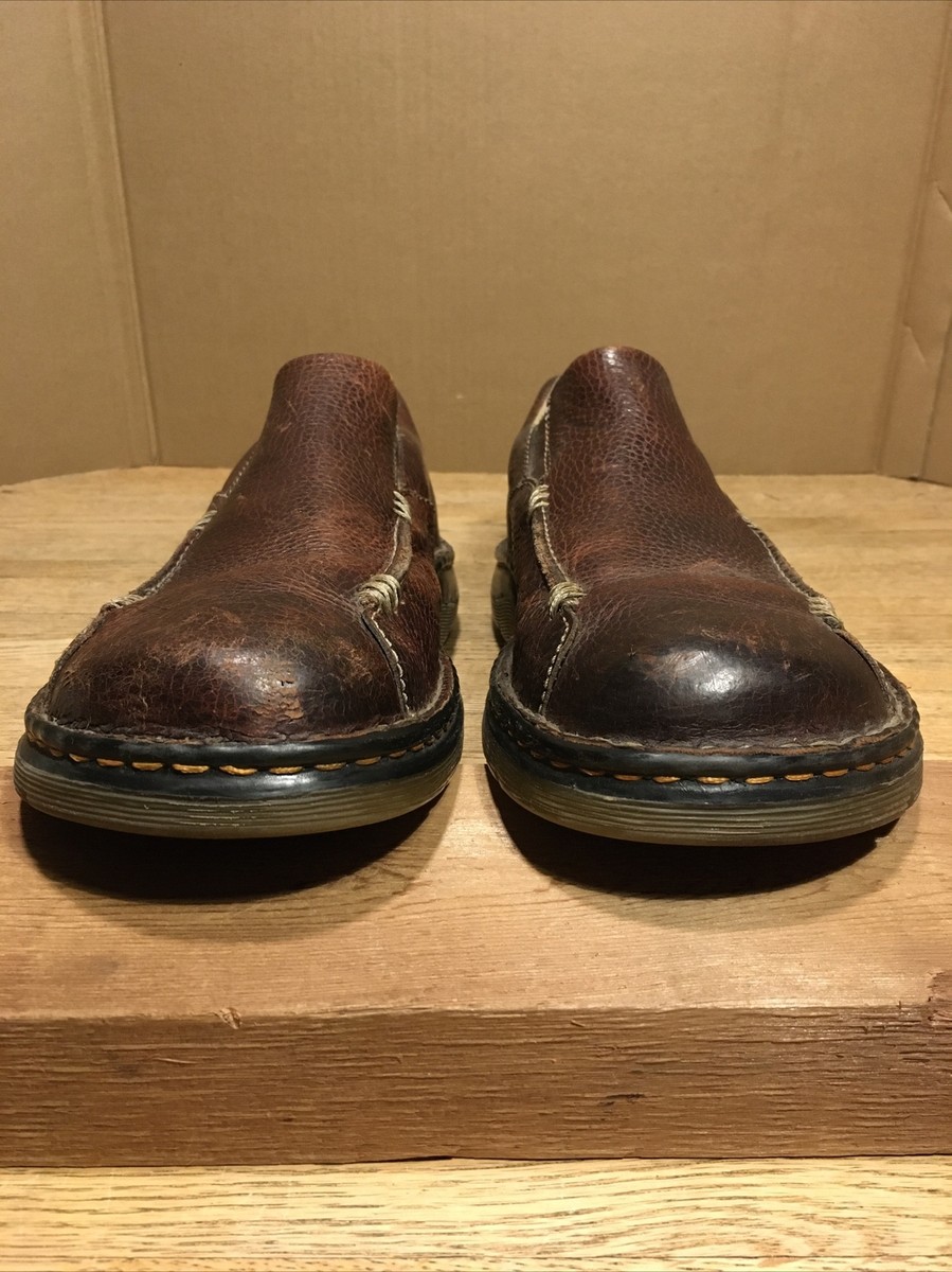 Dr. Martens Classic Slip-On Men\'s Leather Casual Shoes Brown Size 10 Dr. Martens Mens 11233 Brown Leather Slip On Shoes Size 10  main image 3